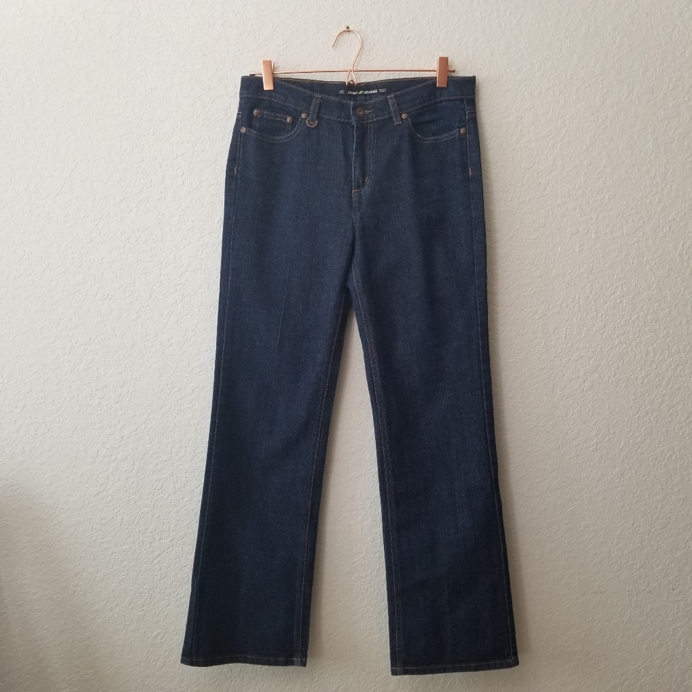 DKNY Straight Leg Jeans Dark Wash 10
